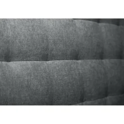 Tete de lit Capitonnee Tissu Gris anthracite rembourre