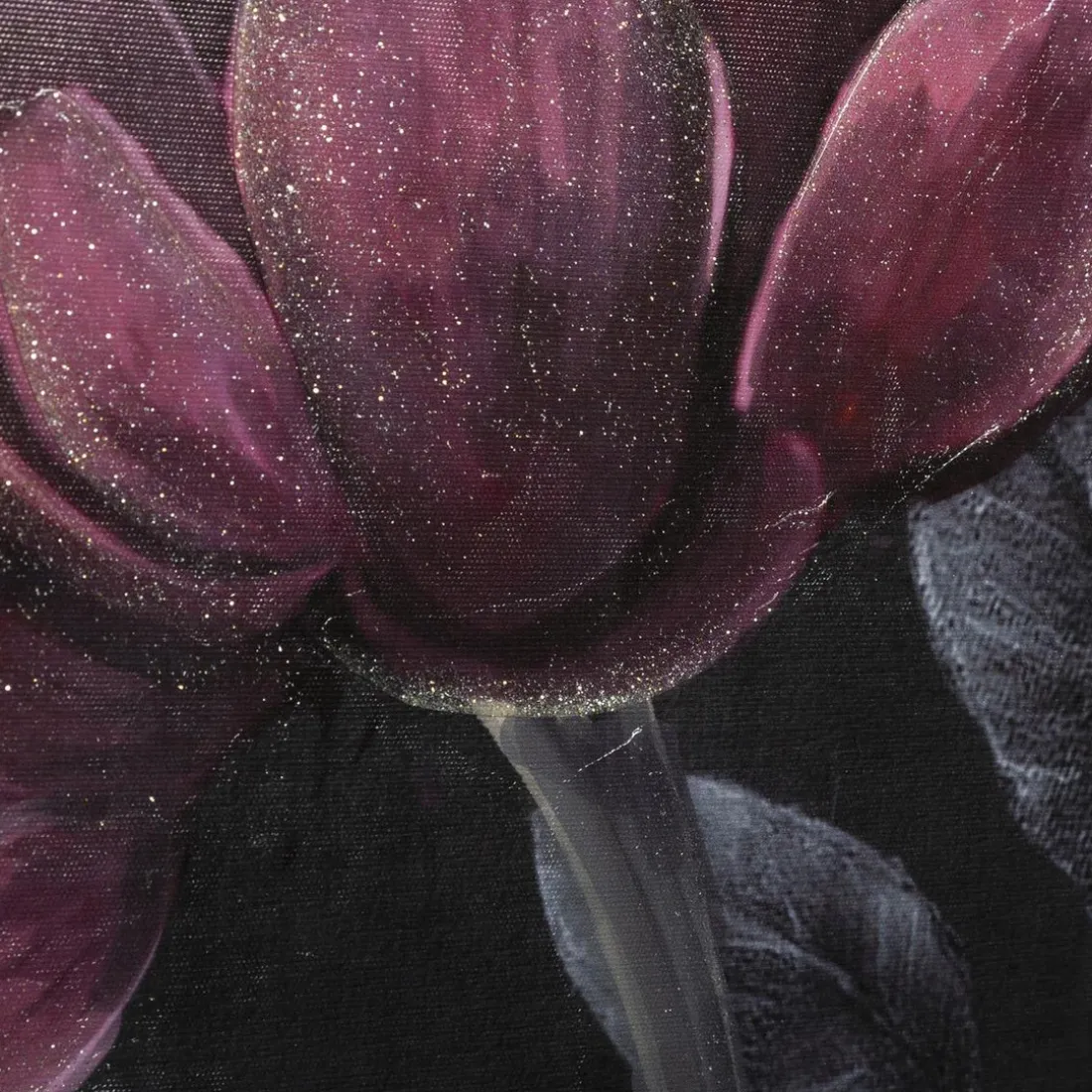 Toile Peinture avec Cadre Fleurs