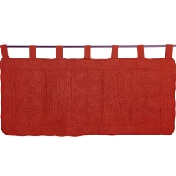 Tête de lit en boutis uni coton - Rouge