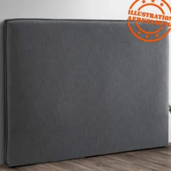Tête de lit 'TIESTO' avec revêtement en tissu gris anthracite