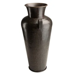 Vase alu avec anses couleur cuivre noir antique HONORE