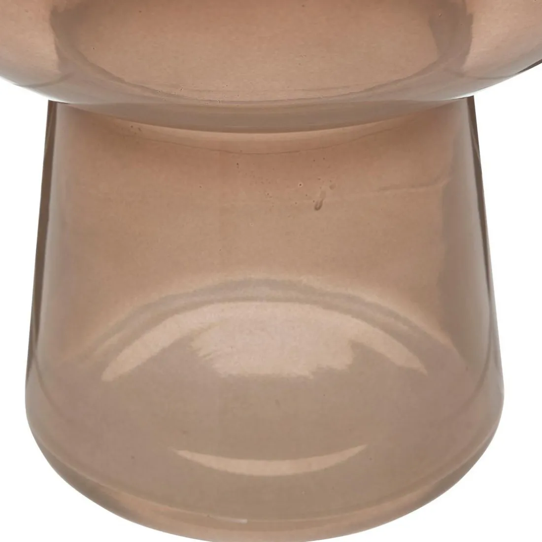 Vase ambre en verre