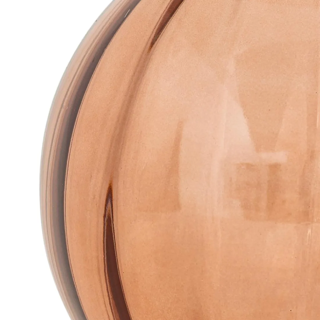 Vase verre boule Alais Terracotta