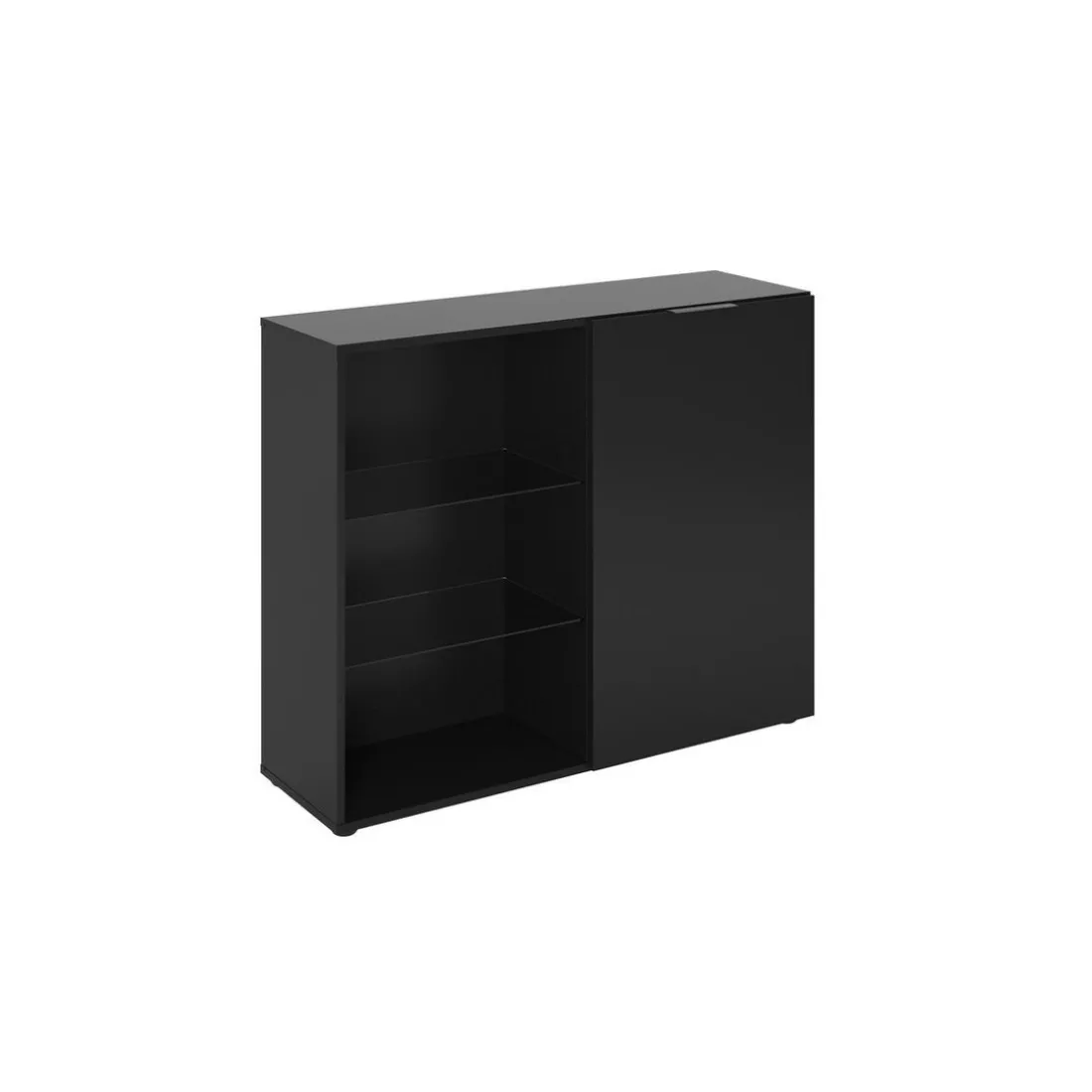 Vitrine 1 Porte 3 Compartiments DARK