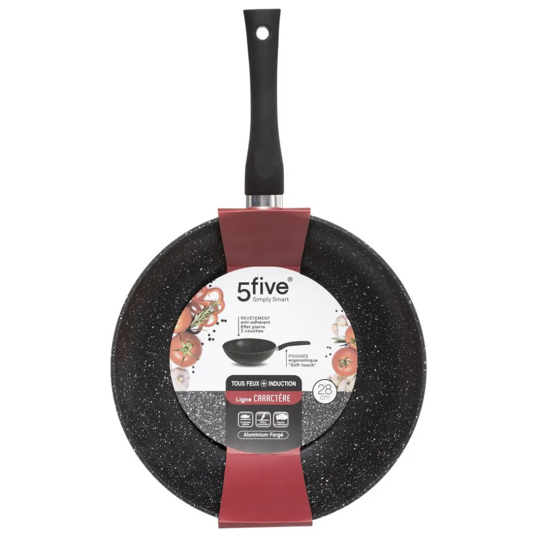 Wok aluminium forgé